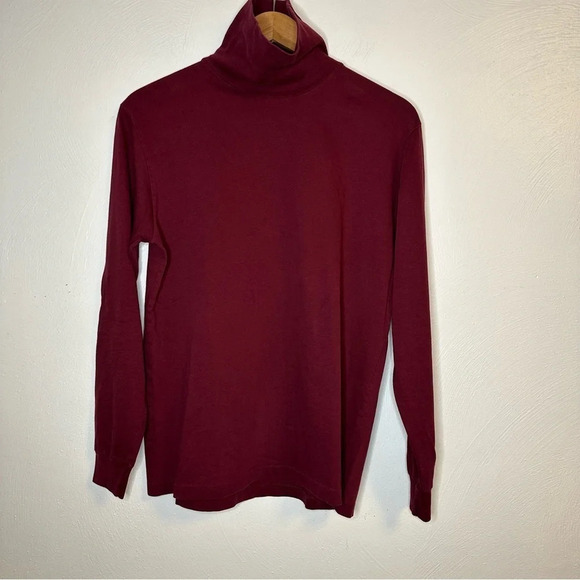 Lobo by “Pendleton “Burgundy Turtleneck - Maroon Long Sleeve Top Size: L (i9 - Picture 1 of 11